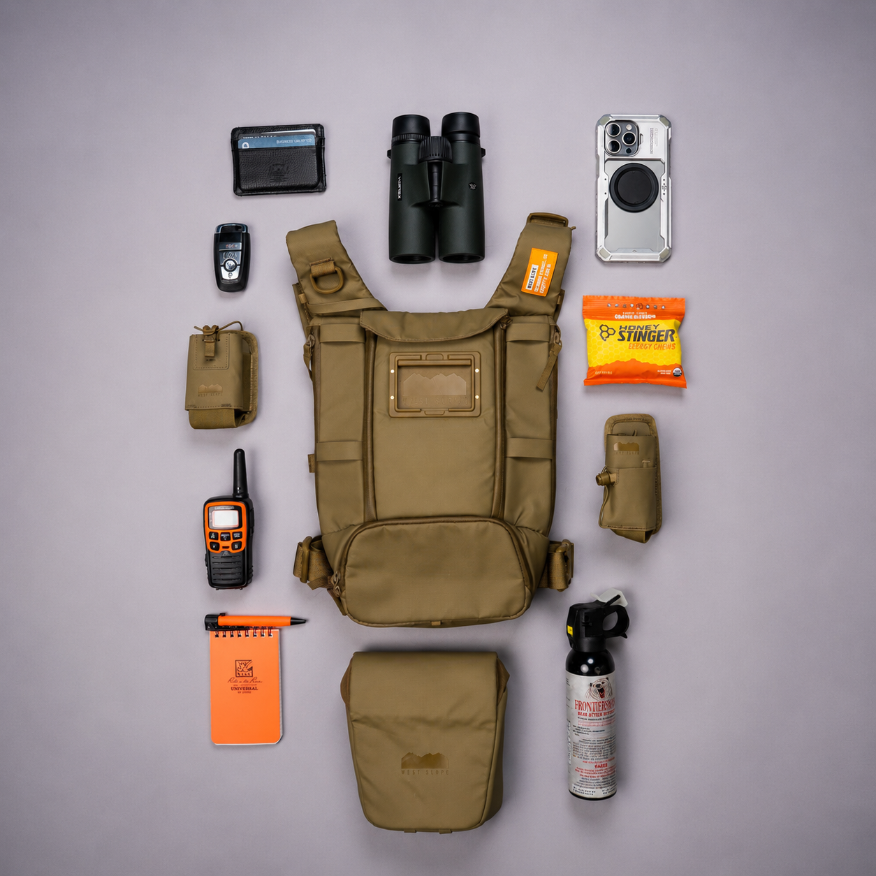 PRO-180X Chest Pack - Coyote Brown - West Slope