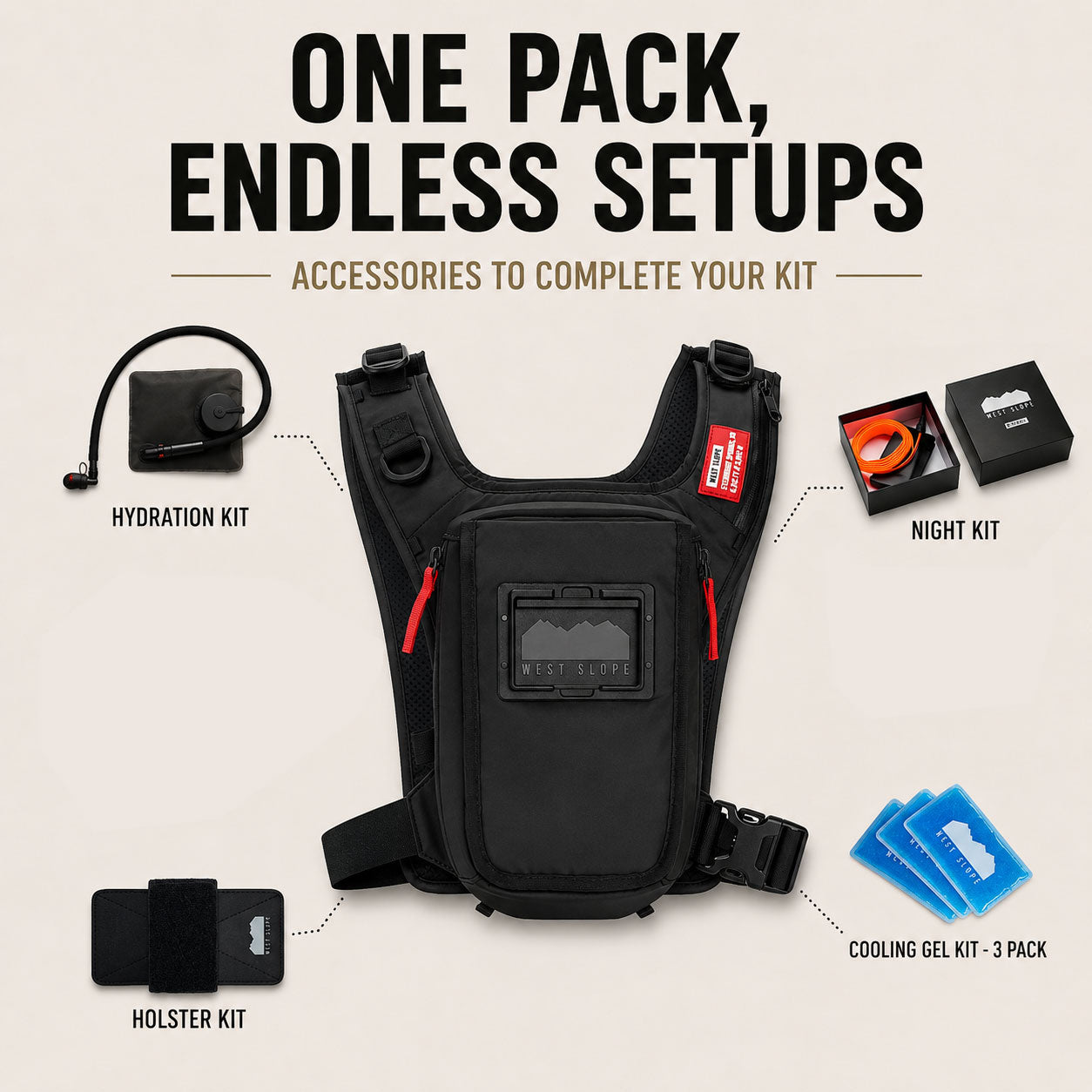 PRO-180 Slim Chest Pack - West Slope