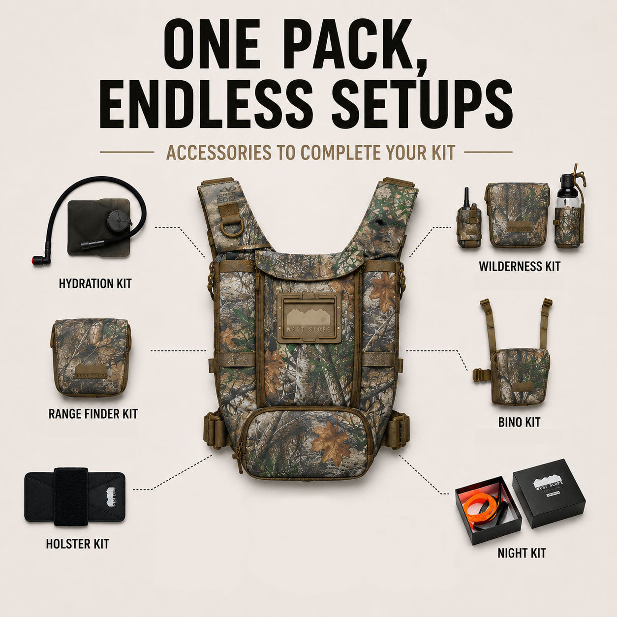 PRO-180X Chest Pack - RealTree Camo - West Slope